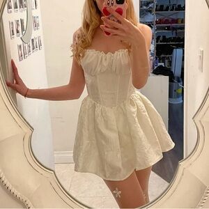 Jacquard Corset Mini Dress Size S